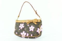 Louis Vuitton Monogram Cherry Blossom Pochette Accessoires Wristlet Pouch Bag