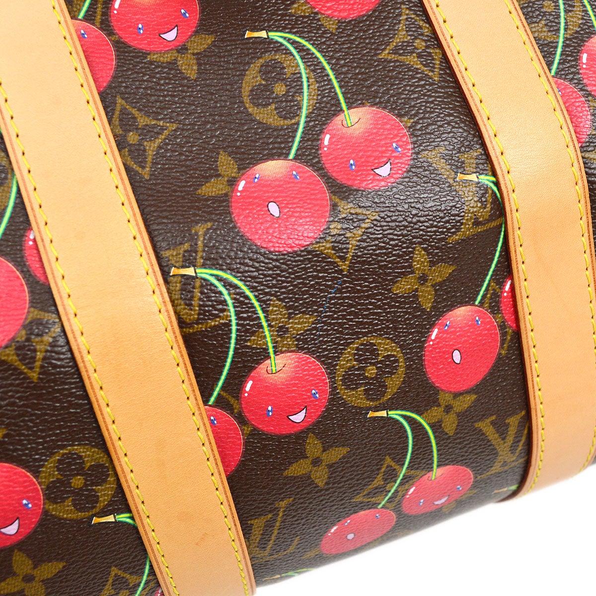 LOUIS VUITTON Monogram Cherry Keepall 45 Duffle Travel Bag   In Good Condition In Chicago, IL