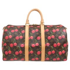 LOUIS VUITTON Monogram Cherry Keepall 45 Duffle Travel Bag  