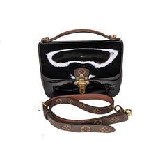 Louis Vuitton Monogram Cherrywood Black Patent BB Handbag