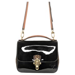 Louis Vuitton Monogram Cherrywood Black Patent BB Handbag