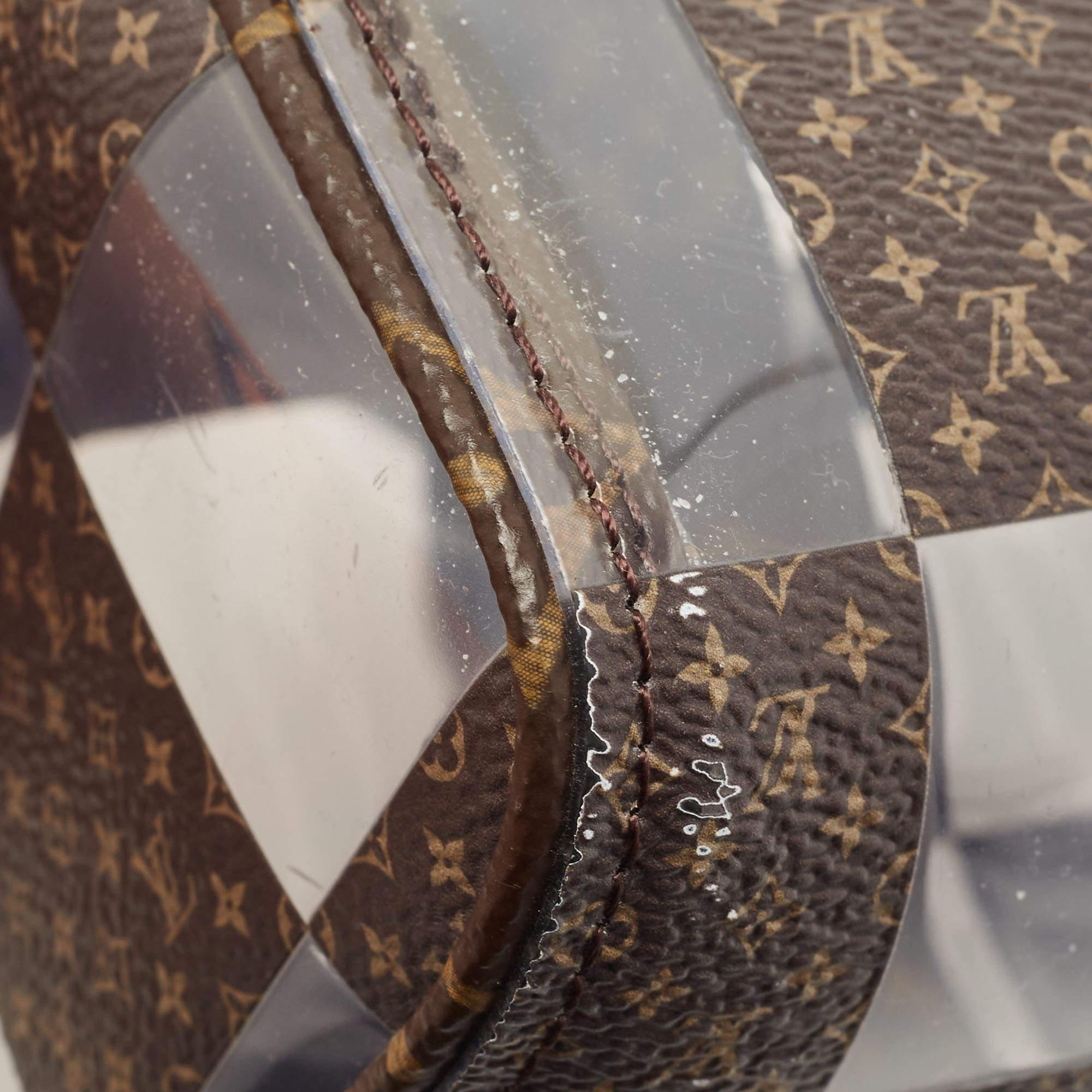 Louis Vuitton Monogram Chess Canvas and PVC Keepall Bandoulière 25 Bag 6