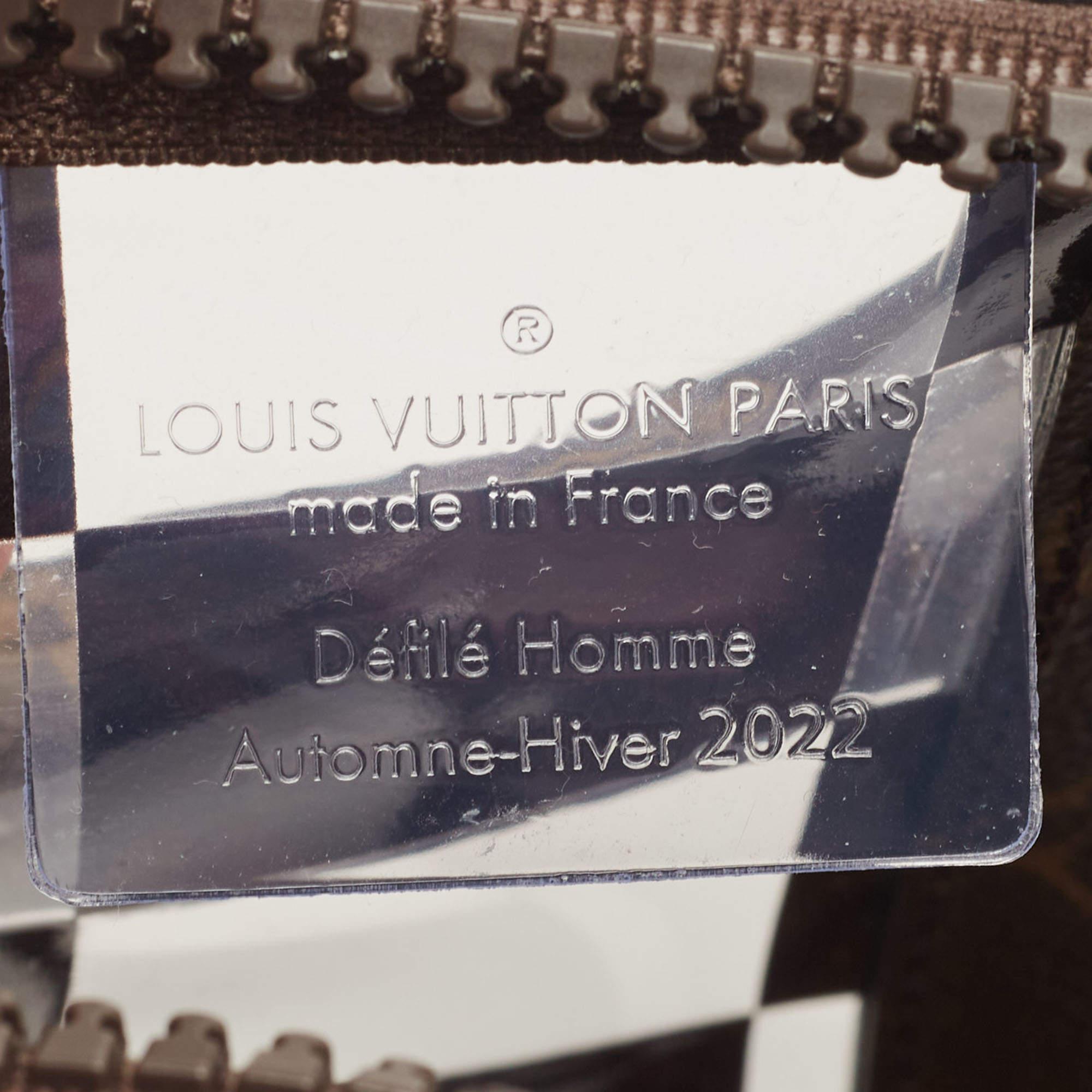 Louis Vuitton Monogram Chess Canvas and PVC Keepall Bandoulière 25 Bag 5