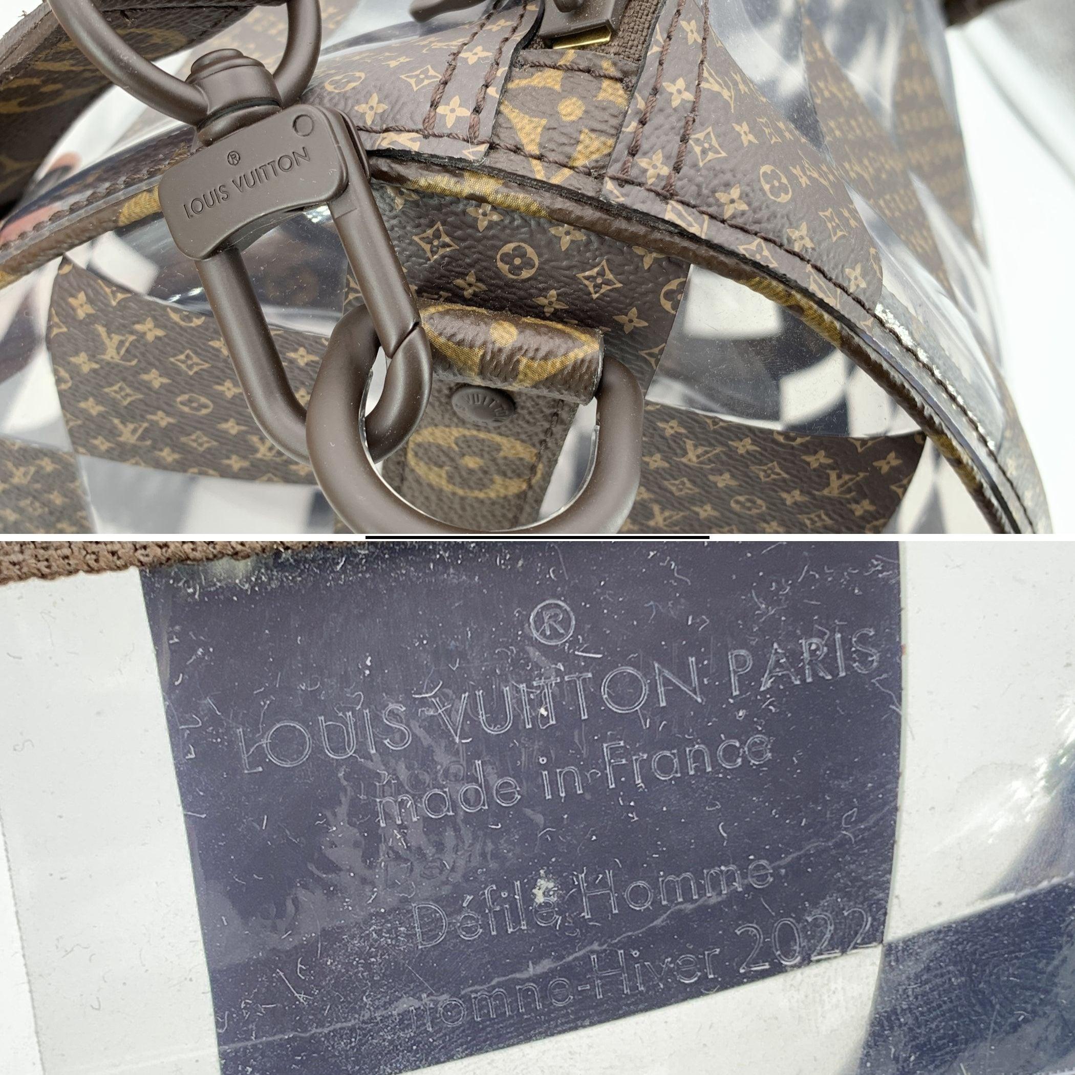 Louis Vuitton Monogram Chess Keepall Bandouliere 50 Duffle Bag In Excellent Condition For Sale In Rome, Rome