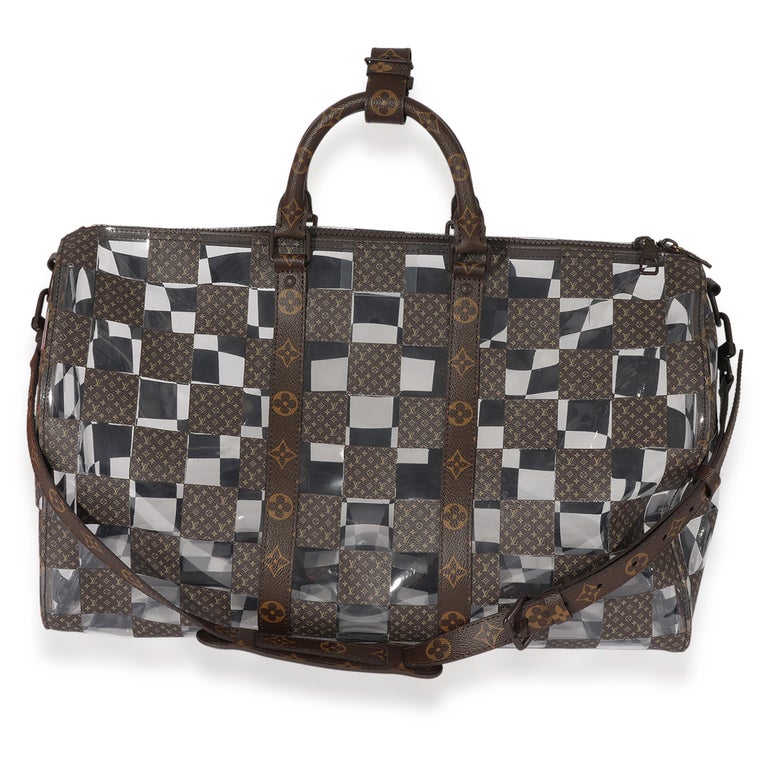Louis Vuitton Monogram Chess Keepall Bandouliere 50 For Sale at 1stDibs