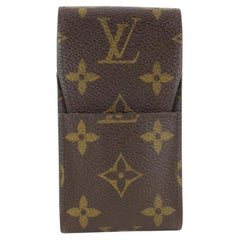 Used Louis Vuitton Monogram Cigarette Case Mobile Etui Phone Holder 553lvs611