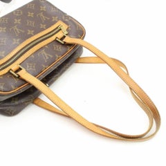 Louis Vuitton Monogram Cite 866489 Brown Coated Canvas Shoulder Bag