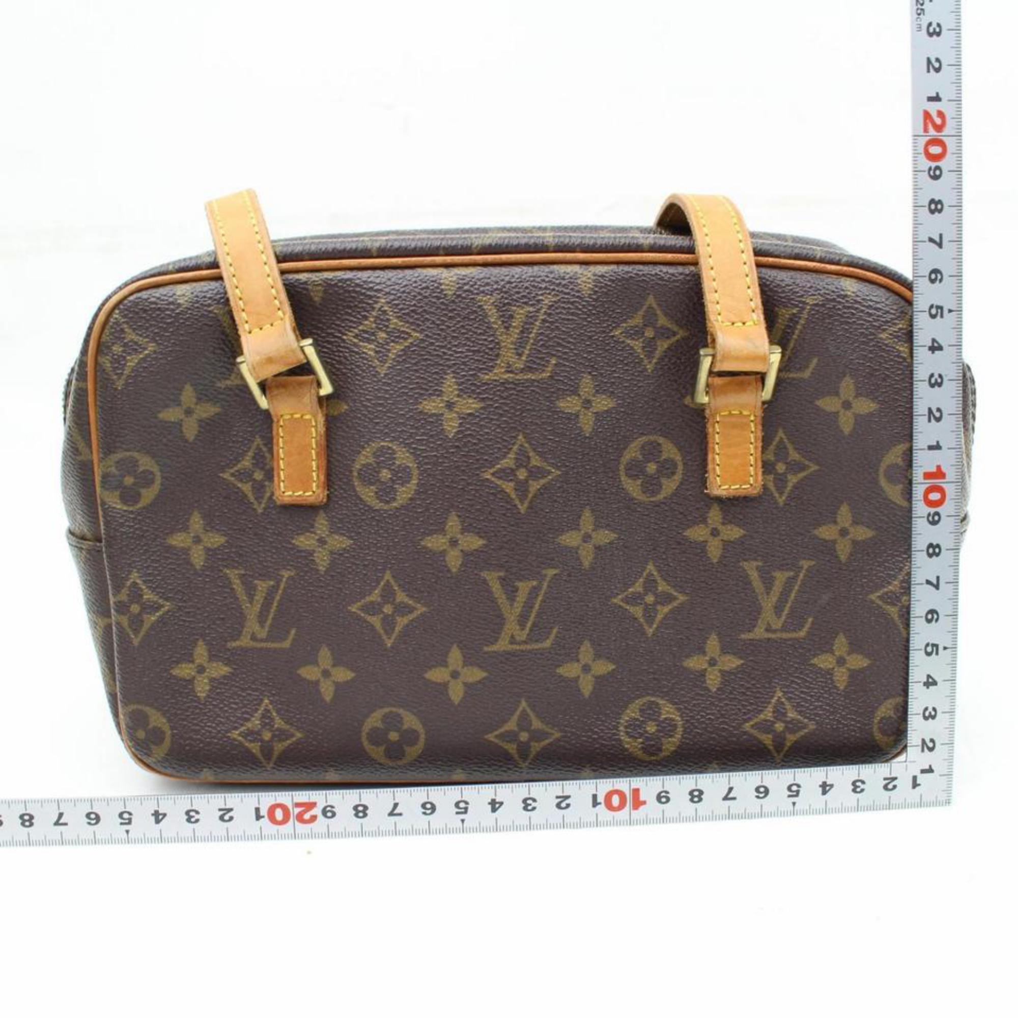 Louis Vuitton Monogram Cite 866489 Brown Coated Canvas Shoulder Bag For Sale 5