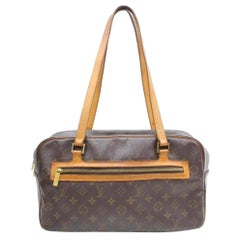Louis Vuitton Monogram Cite Gm 869718 Brown Coated Canvas Shoulder Bag
