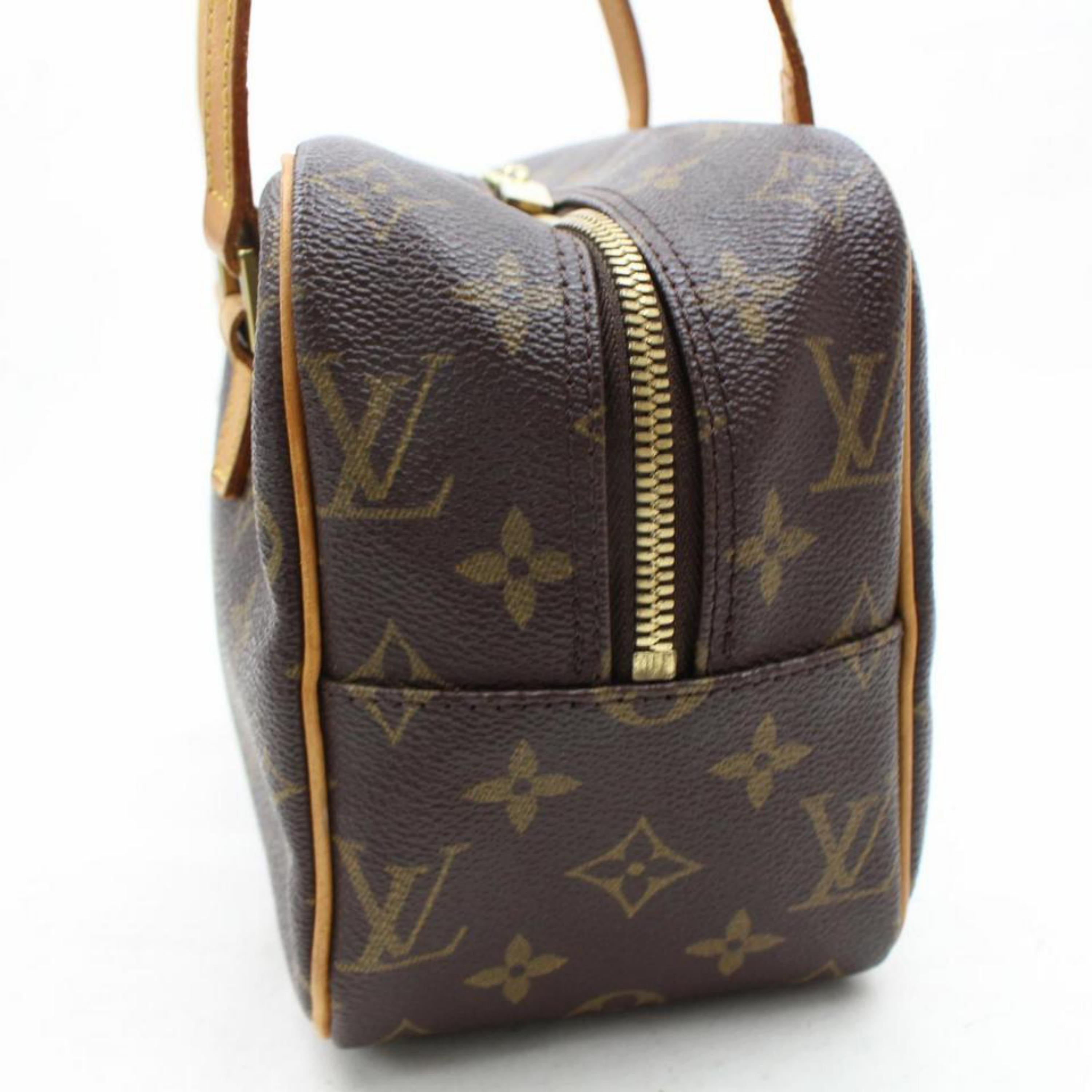 Louis Vuitton Monogram Cite Mm 867852 Brown Coated Canvas Shoulder Bag 8