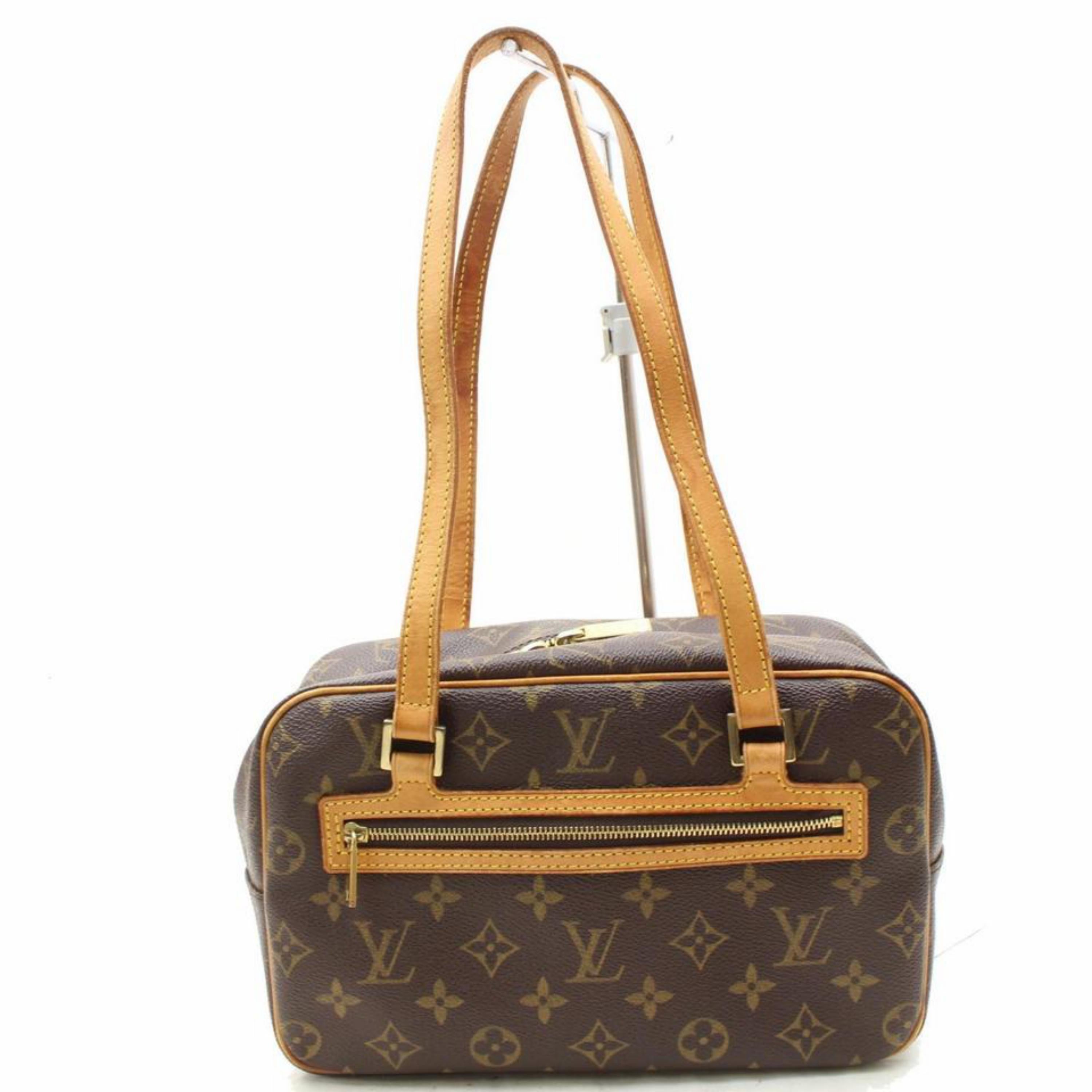 Louis Vuitton Monogram Cite Mm 867852 Brown Coated Canvas Shoulder Bag 2