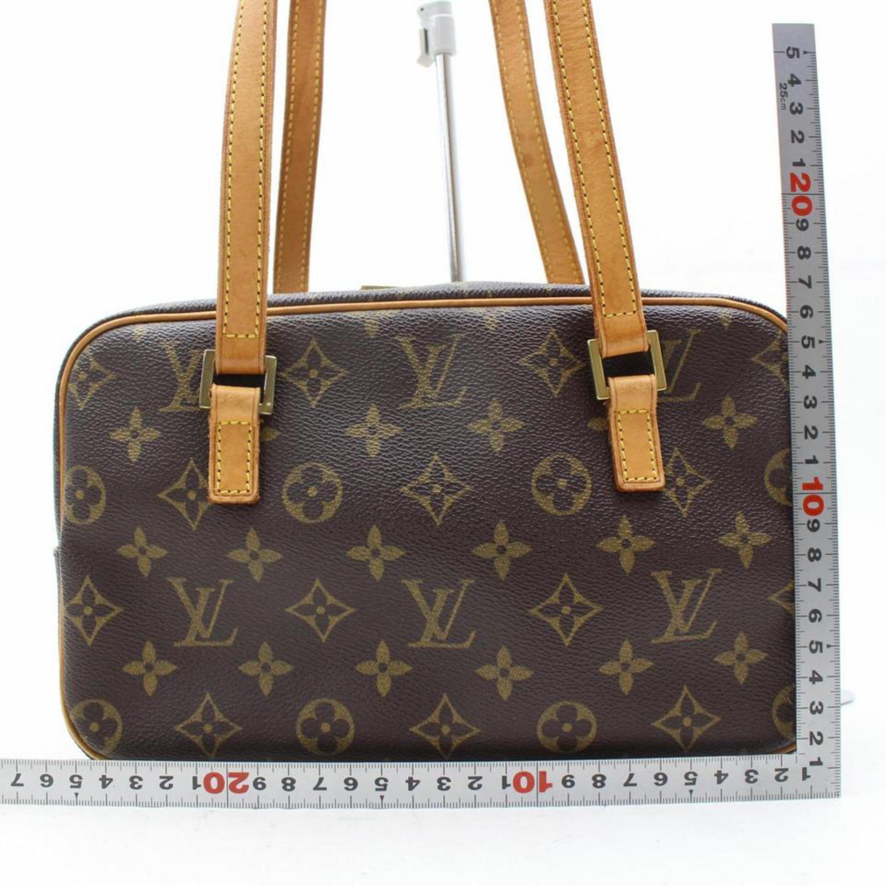 Louis Vuitton Monogram Cite Mm 867852 Brown Coated Canvas Shoulder Bag 5