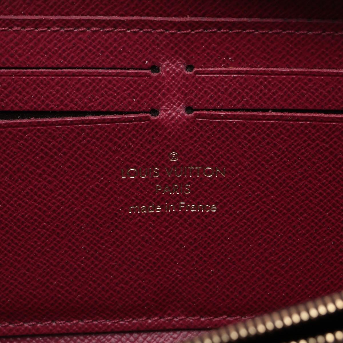 Louis Vuitton Monogram Clemence Portafoglio Lungo Fucsia in vendita 5