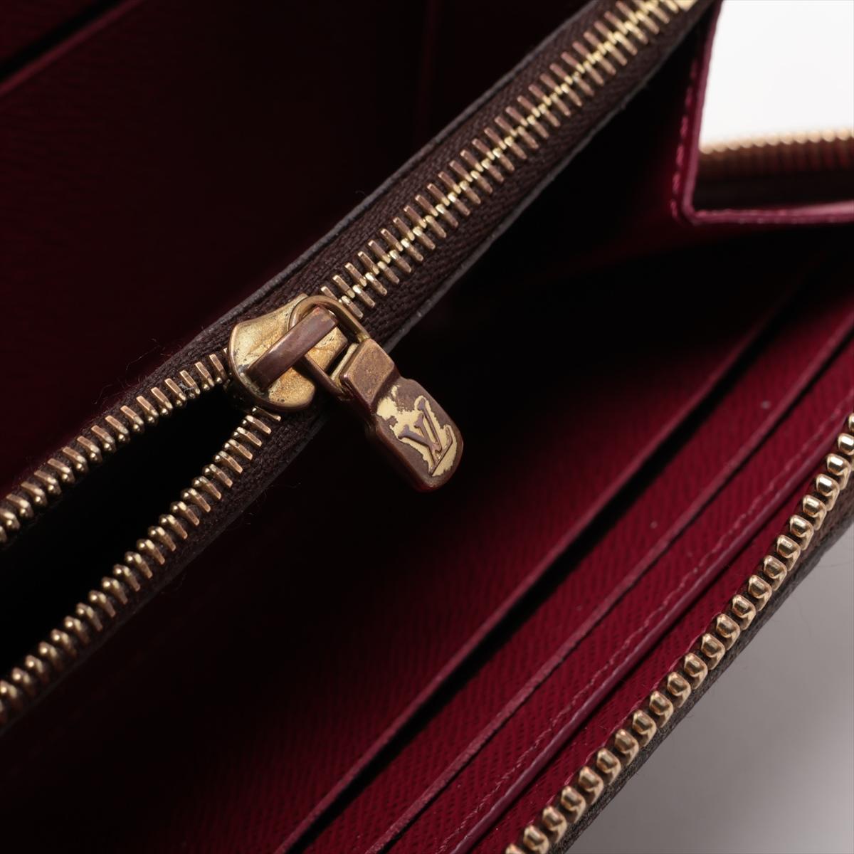 Louis Vuitton Monogram Clemence Portafoglio Lungo Fucsia in vendita 6