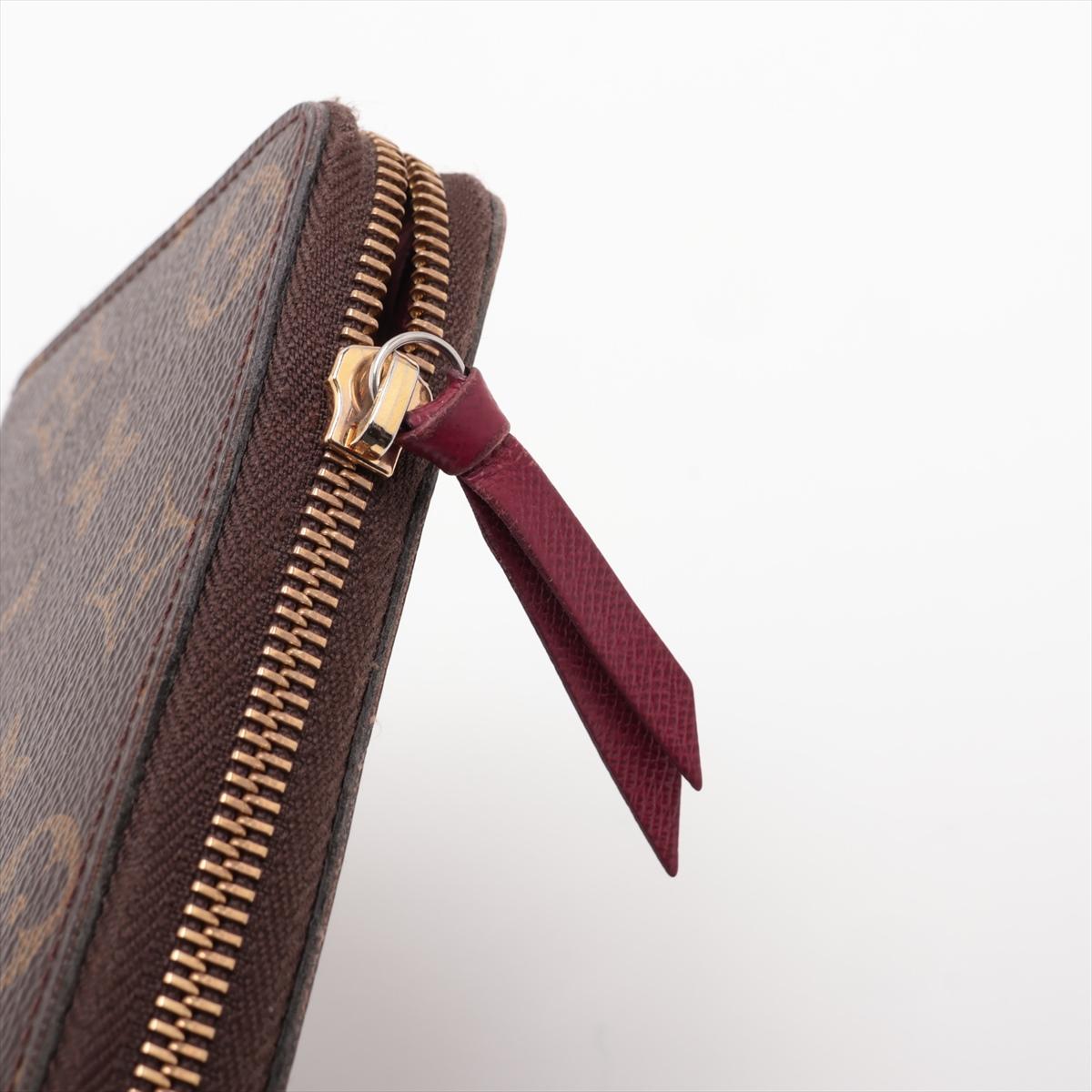 Louis Vuitton Monogram Clemence Portafoglio Lungo Fucsia in vendita 7