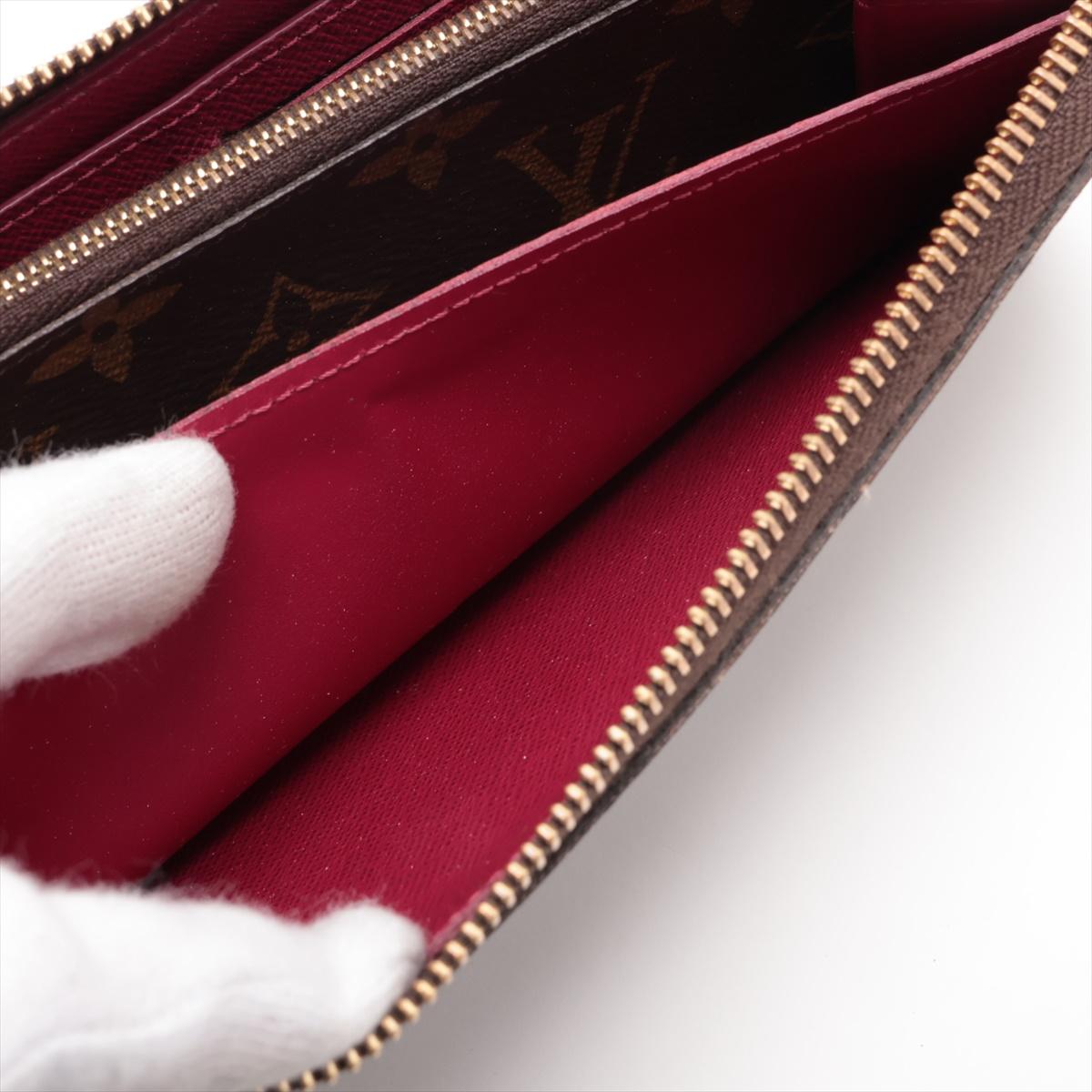 Louis Vuitton Monogram Clemence Portafoglio Lungo Fucsia in vendita 2
