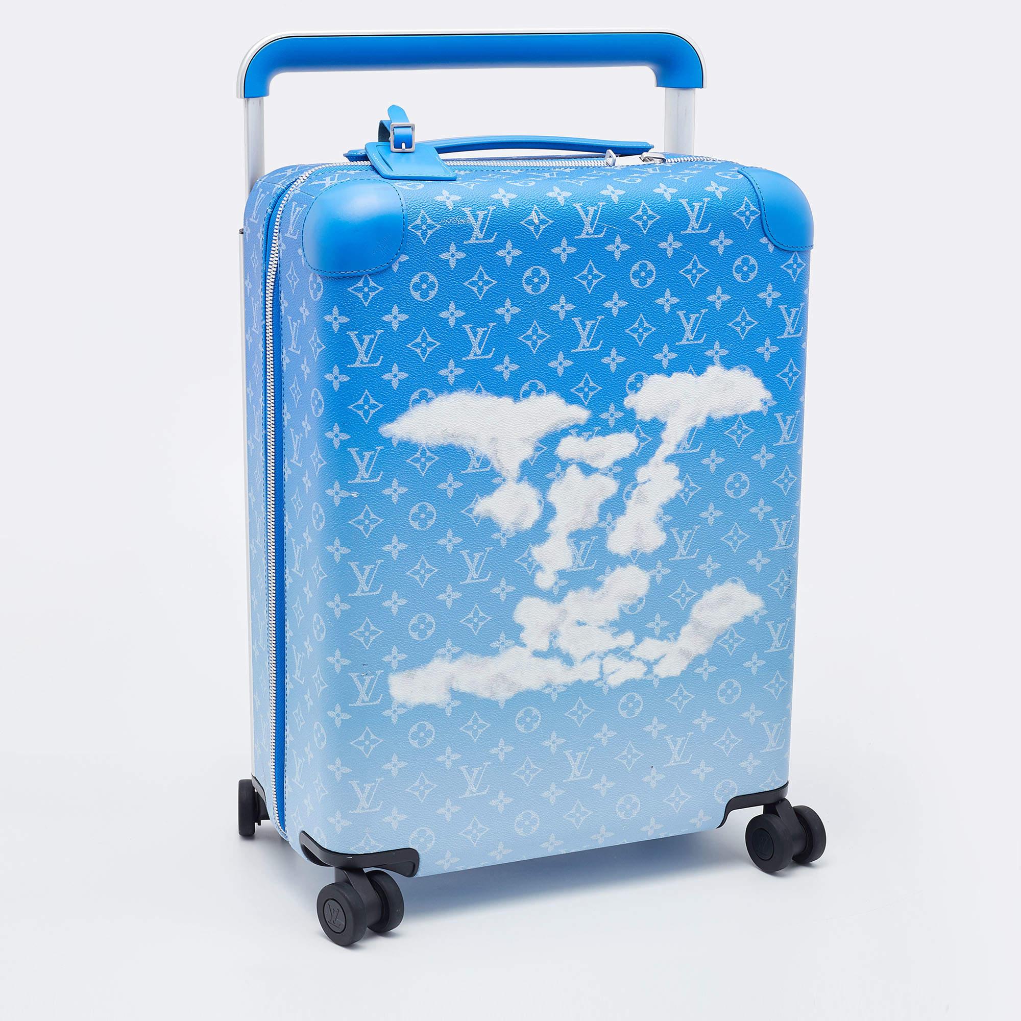 Women's Louis Vuitton Monogram Clouds Canvas Horizon 55 Suitcase