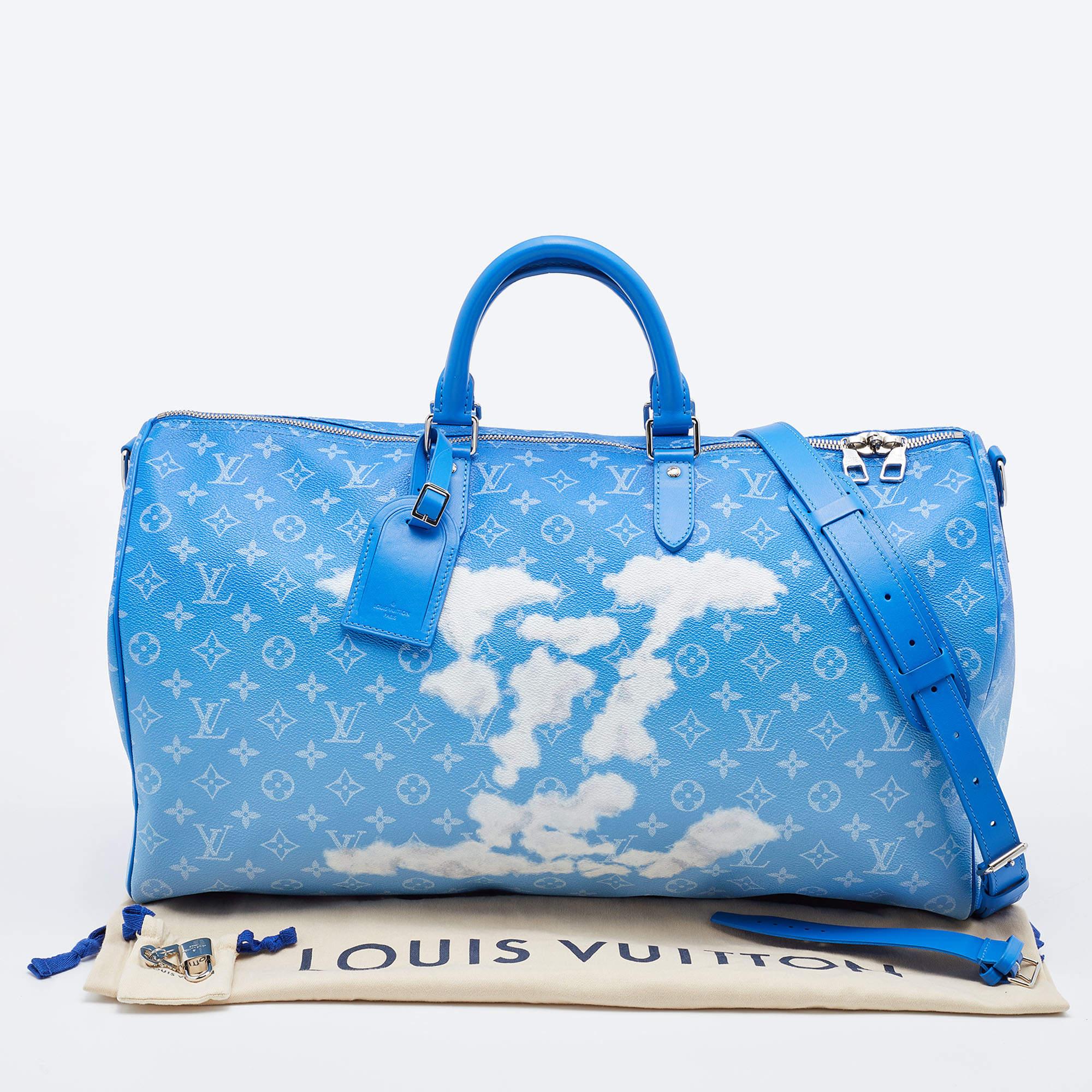 Louis Vuitton Monogram Clouds Canvas Keepall 50 Bag 4