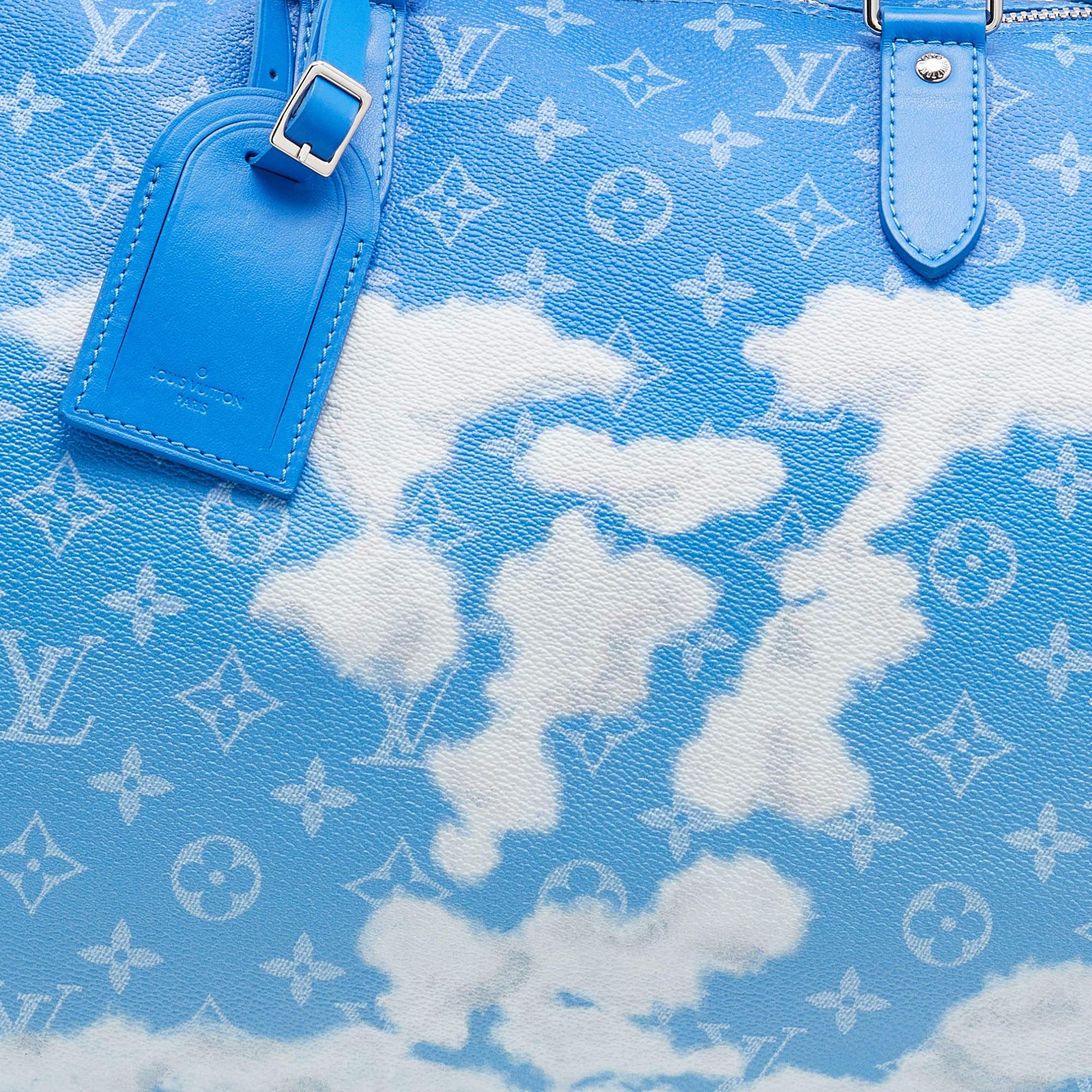 Louis Vuitton Monogram Clouds Canvas Keepall 50 Bag 5