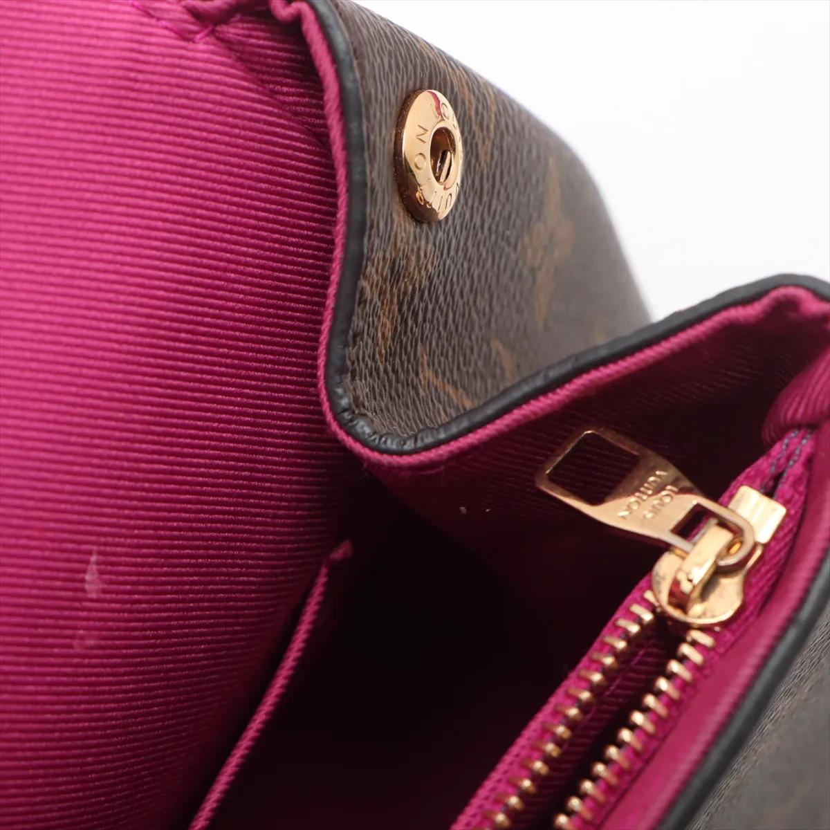 Louis Vuitton Monogram Cluny BB Bordeaux x Fucsia in vendita 8