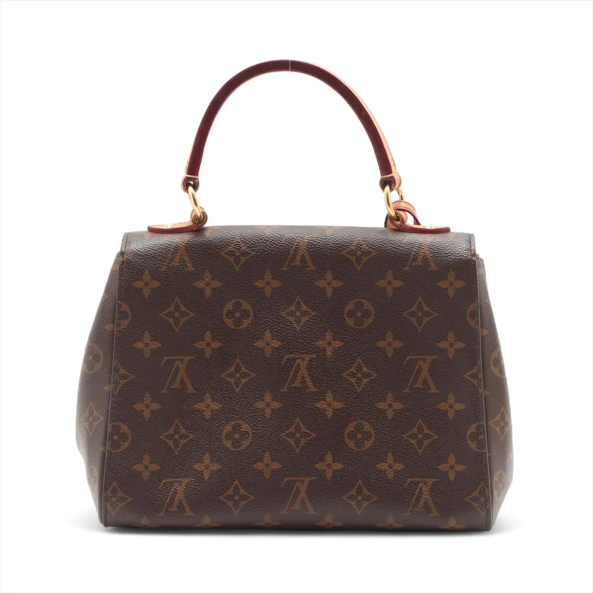 Nero Louis Vuitton Monogram Cluny BB Bordeaux x Fucsia in vendita