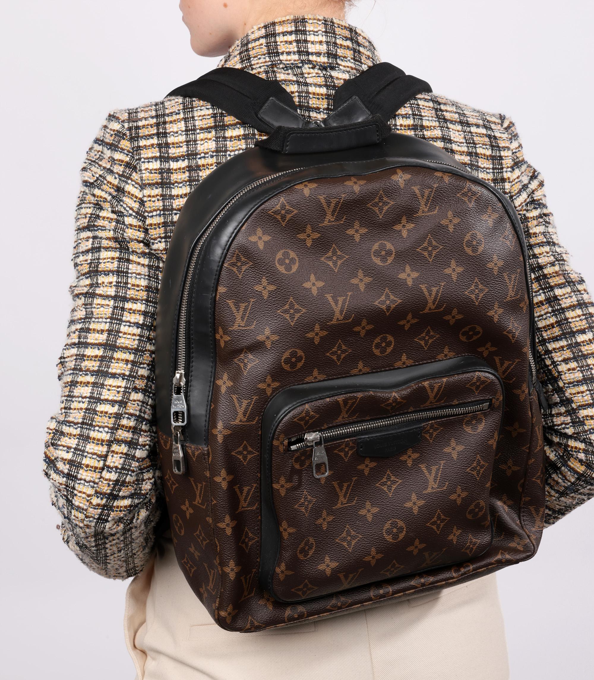 Louis Vuitton Brown Monogram Coated Canvas & Black Calfskin Leather Josh Backpack

Brand- Louis Vuitton
Model- Josh Backpack
Product Type- Backpack
Serial Number- TJ****
Age- Circa 2016
Colour- Brown
Hardware- Silver
Material(s)- Coated Canvas,