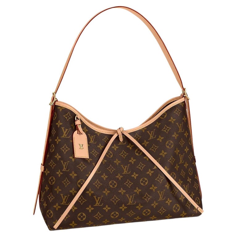 Louis Vuitton Monogram Coated Canvas Carryall MM Bag For Sale at 1stDibs