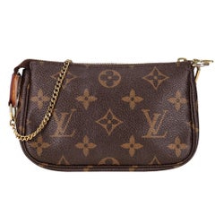 Louis Vuitton Monogram Coated Canvas Mini-Pochette-Tasche