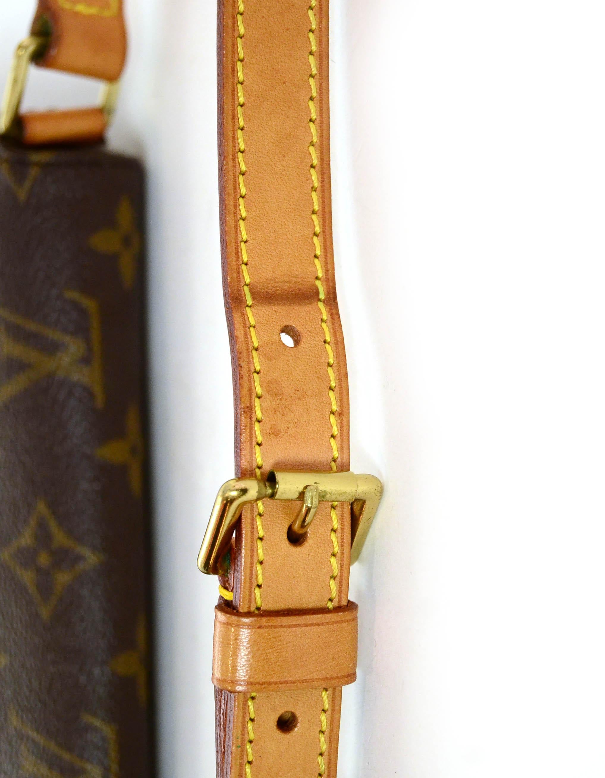 Black Louis Vuitton Monogram Coated Canvas Musette Tango Shoulder Bag