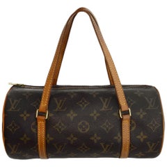 Louis Vuitton Monogram Coated Canvas Papillon 26 Barrel Bag