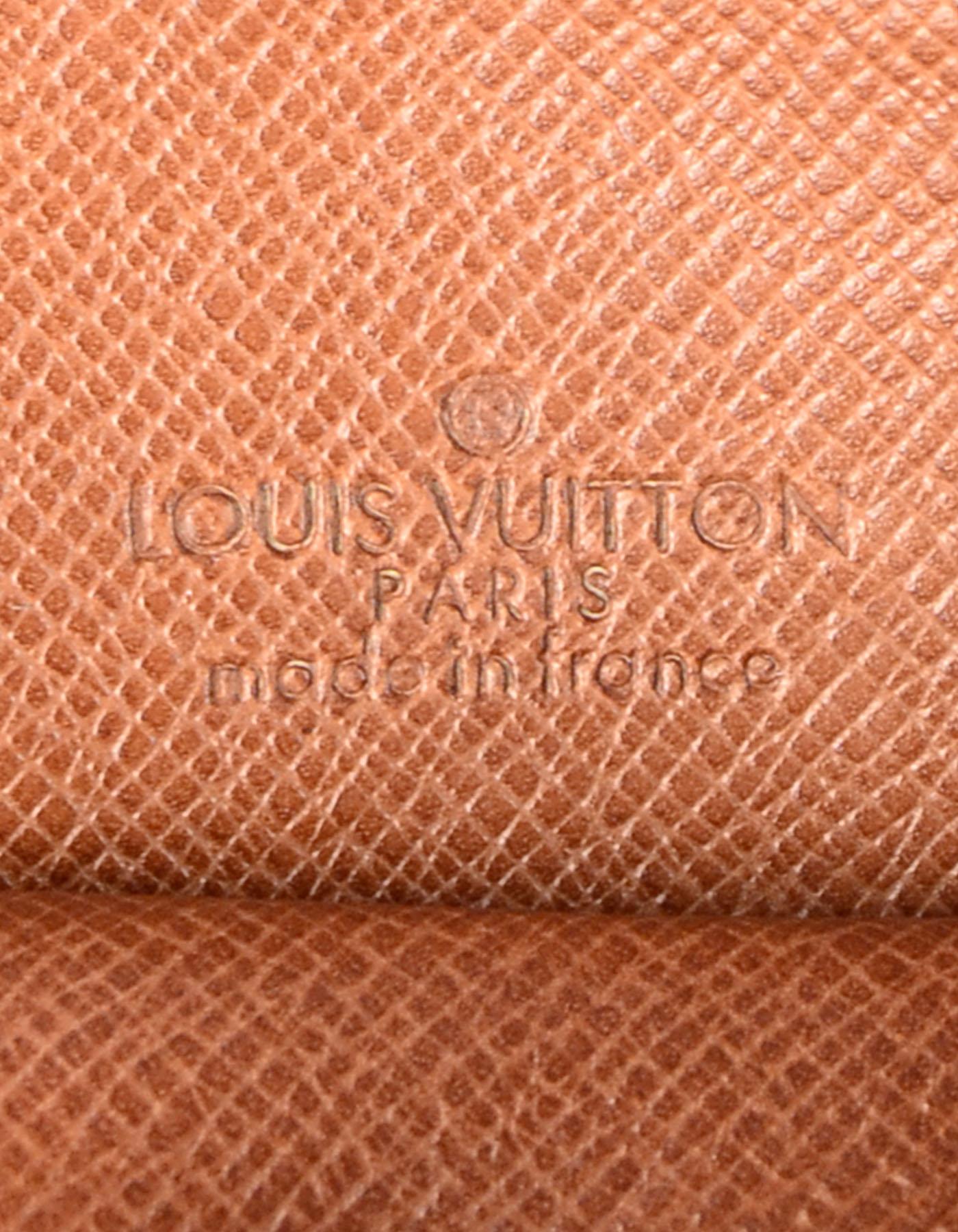 Louis Vuitton Monogram Coated Canvas Pochette Secret Passport Holder 2