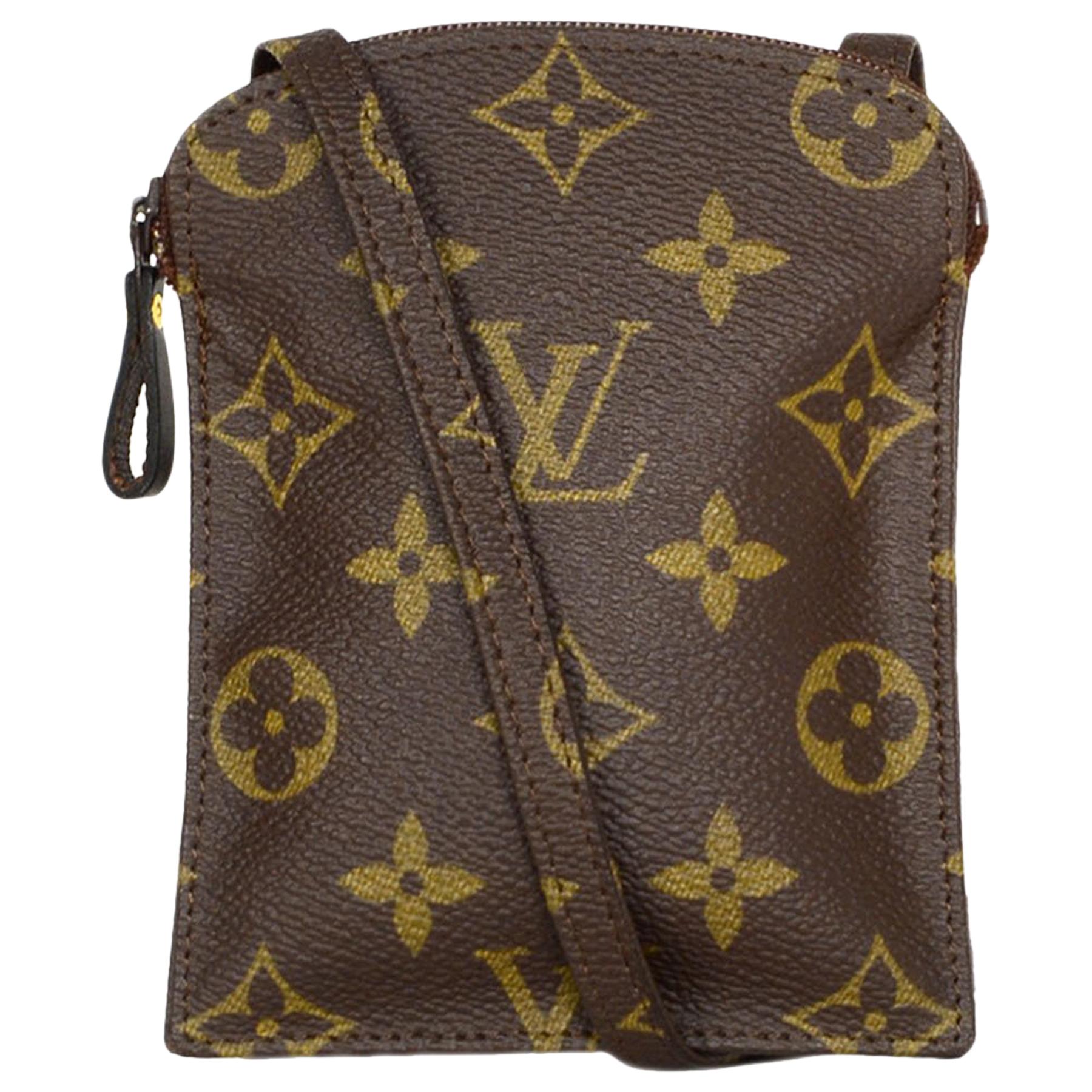 Louis Vuitton Monogram Coated Canvas Pochette Secret Passport Holder