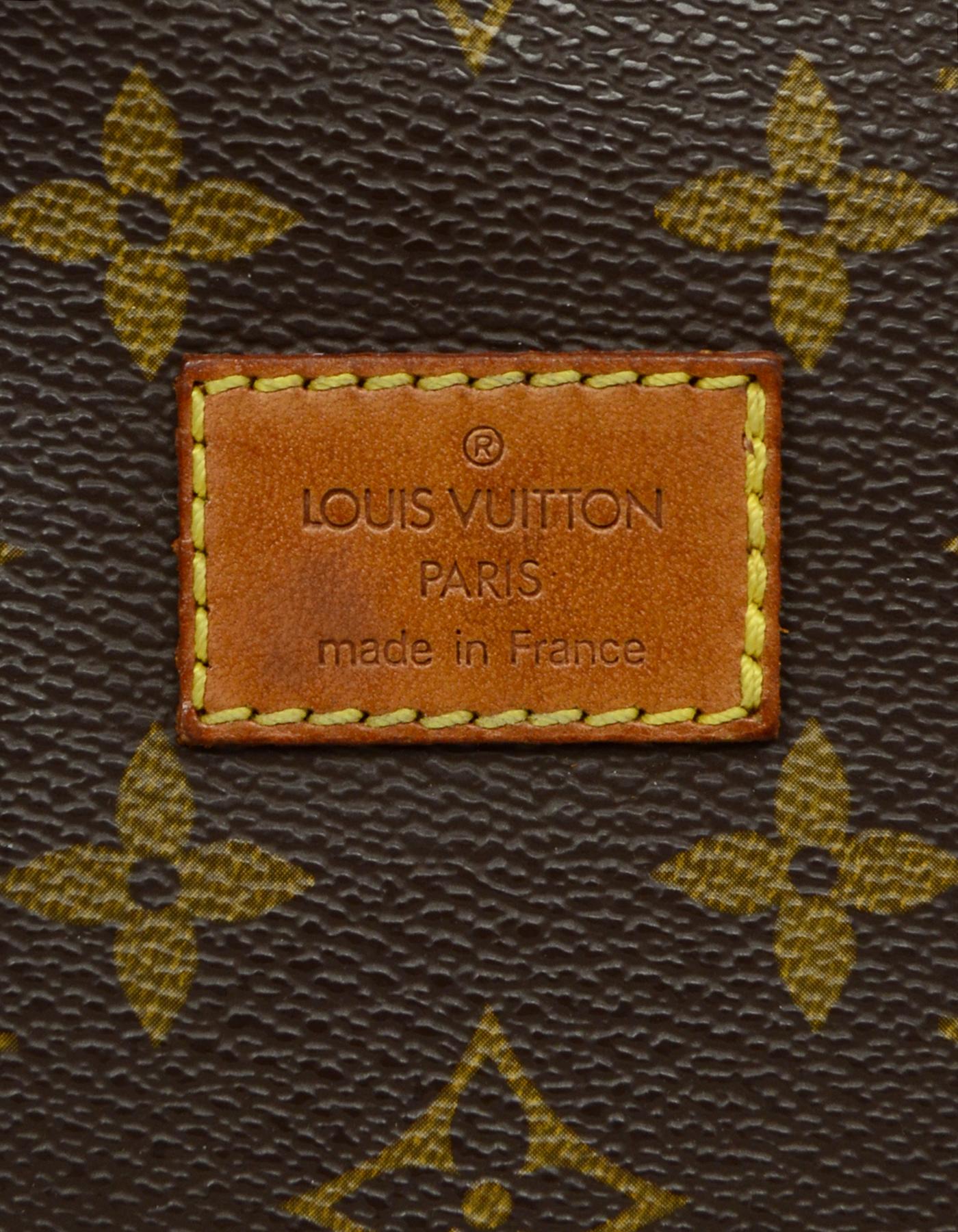 Louis Vuitton Monogram Coated Canvas Saumur 30 Double Saddle Messenger Bag 3
