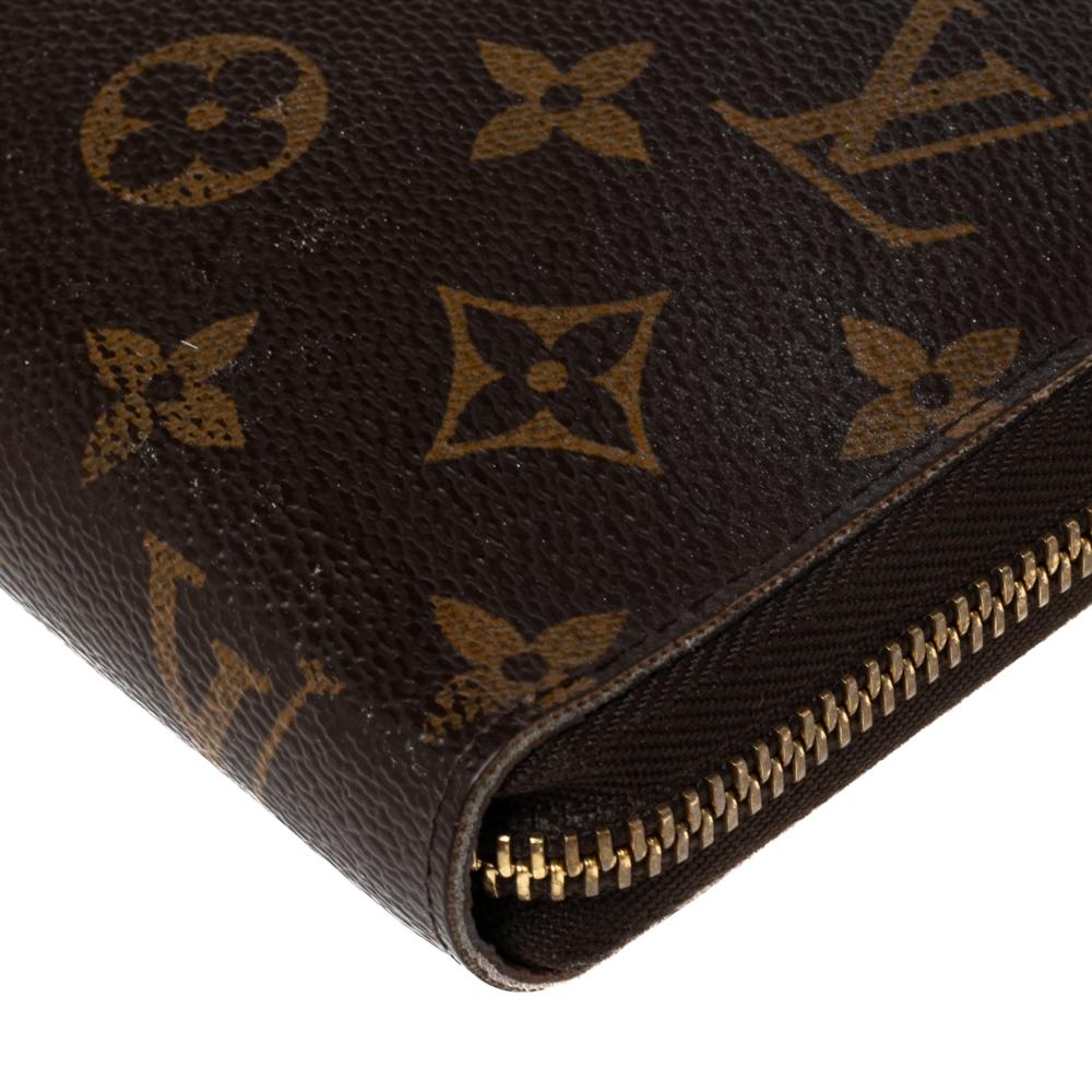 Louis Vuitton Monogram Coated Canvas Zippy Wallet 2