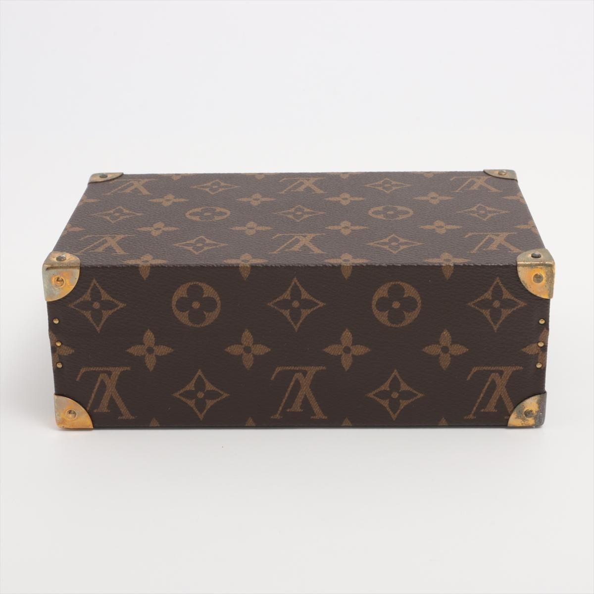 Black Louis Vuitton Monogram Coffret Polyvalent Mini Trunk Case