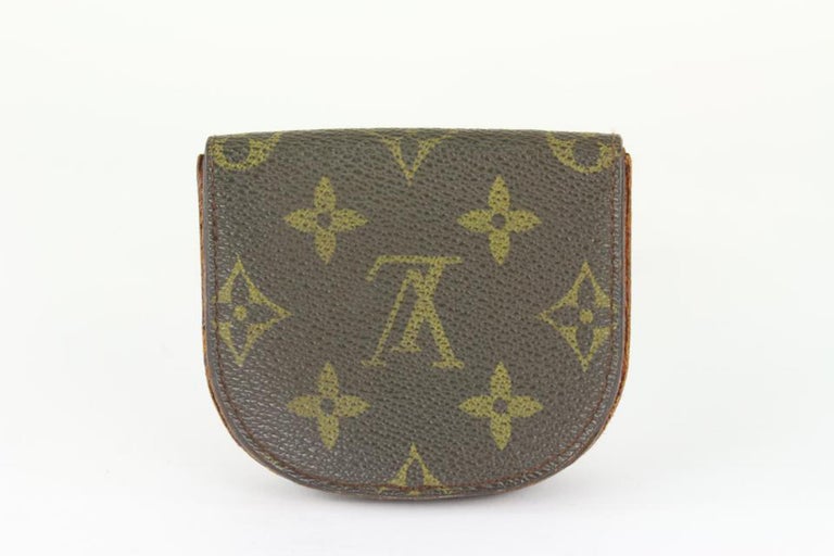 Louis Vuitton Monogram Kisslock Pouch Coin Purse Change French Co