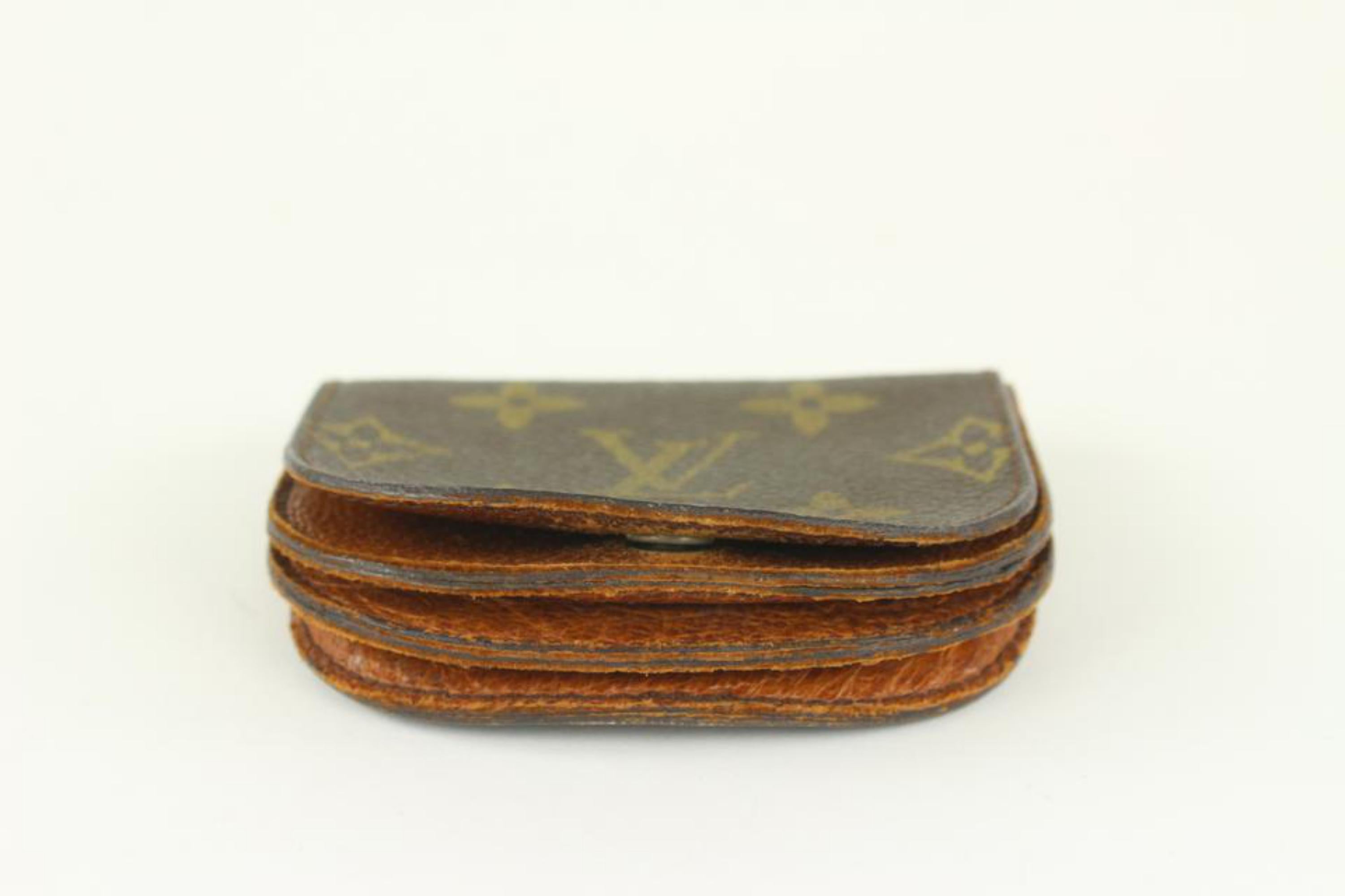 Louis Vuitton Monogram Coin Purse Change Pouch Demi Ronde 12lv1027 In Fair Condition For Sale In Dix hills, NY