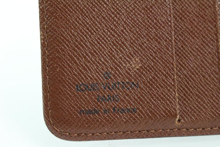 Louis Vuitton Monogram Porte Monnaie Viennois Bifold Wallet Snap Compact  14lvs113