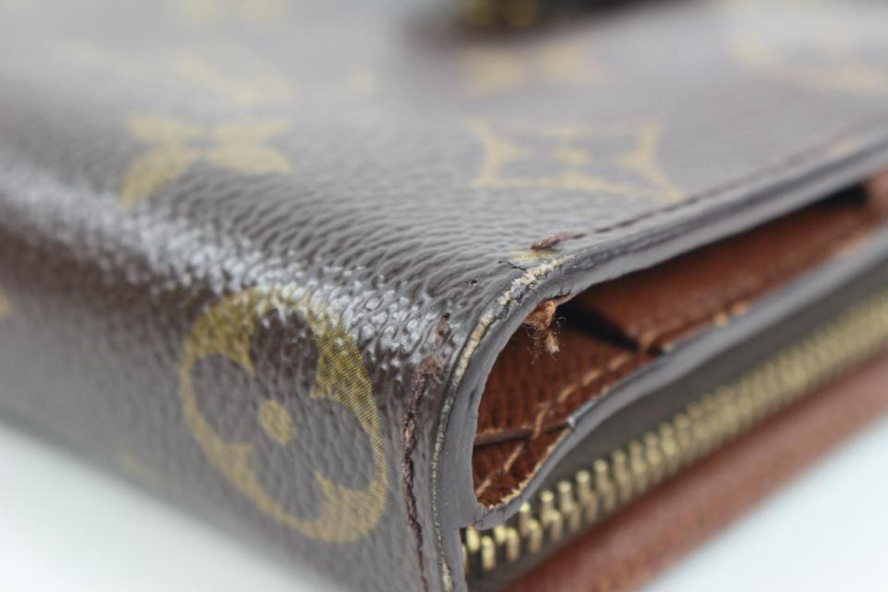 Black Louis Vuitton Monogram Compact Wallet Zippy Snap Zip 91lv225s For Sale