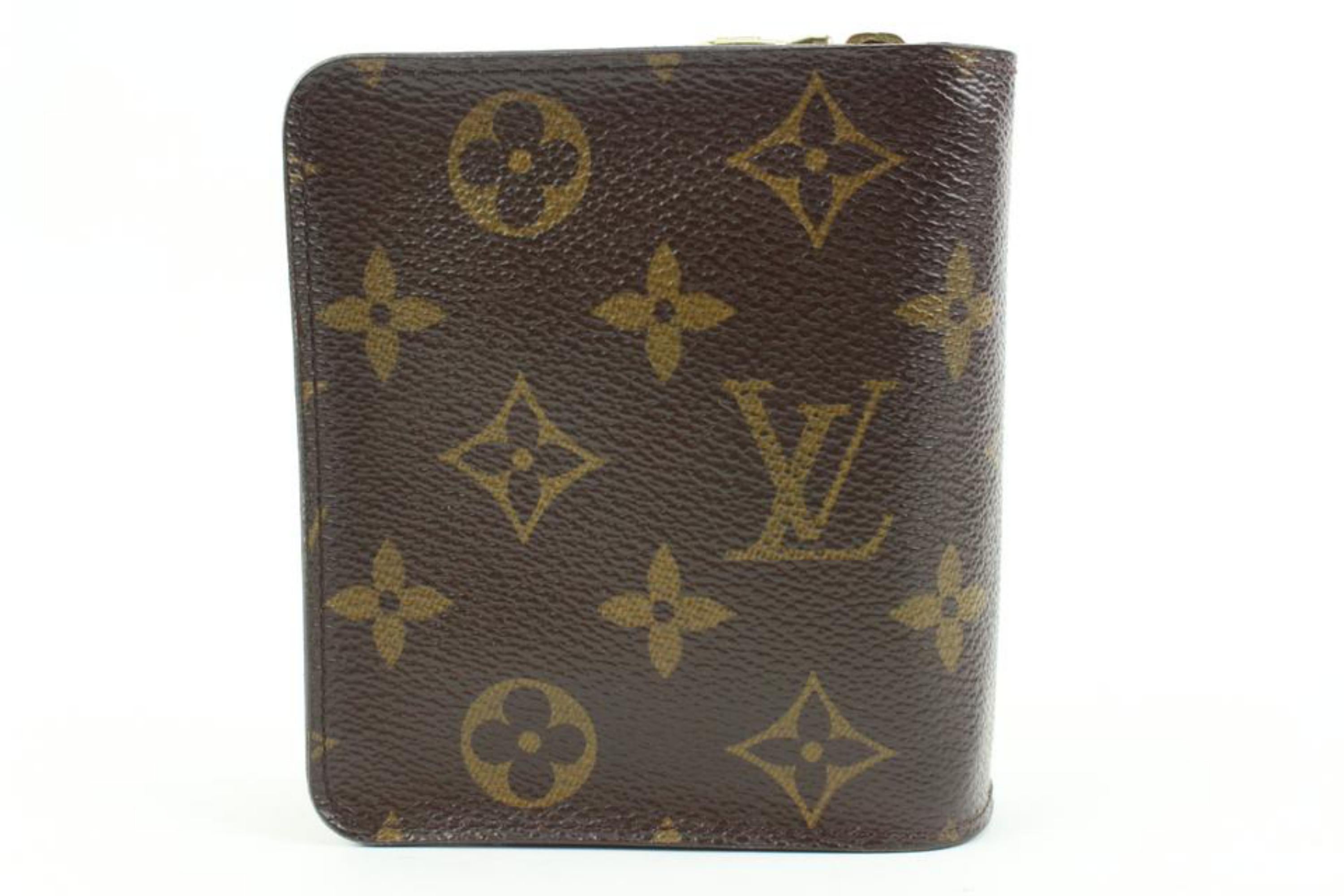 Louis Vuitton Monogram Compact Wallet Zippy Snap Zip 91lv225s In Fair Condition For Sale In Dix hills, NY