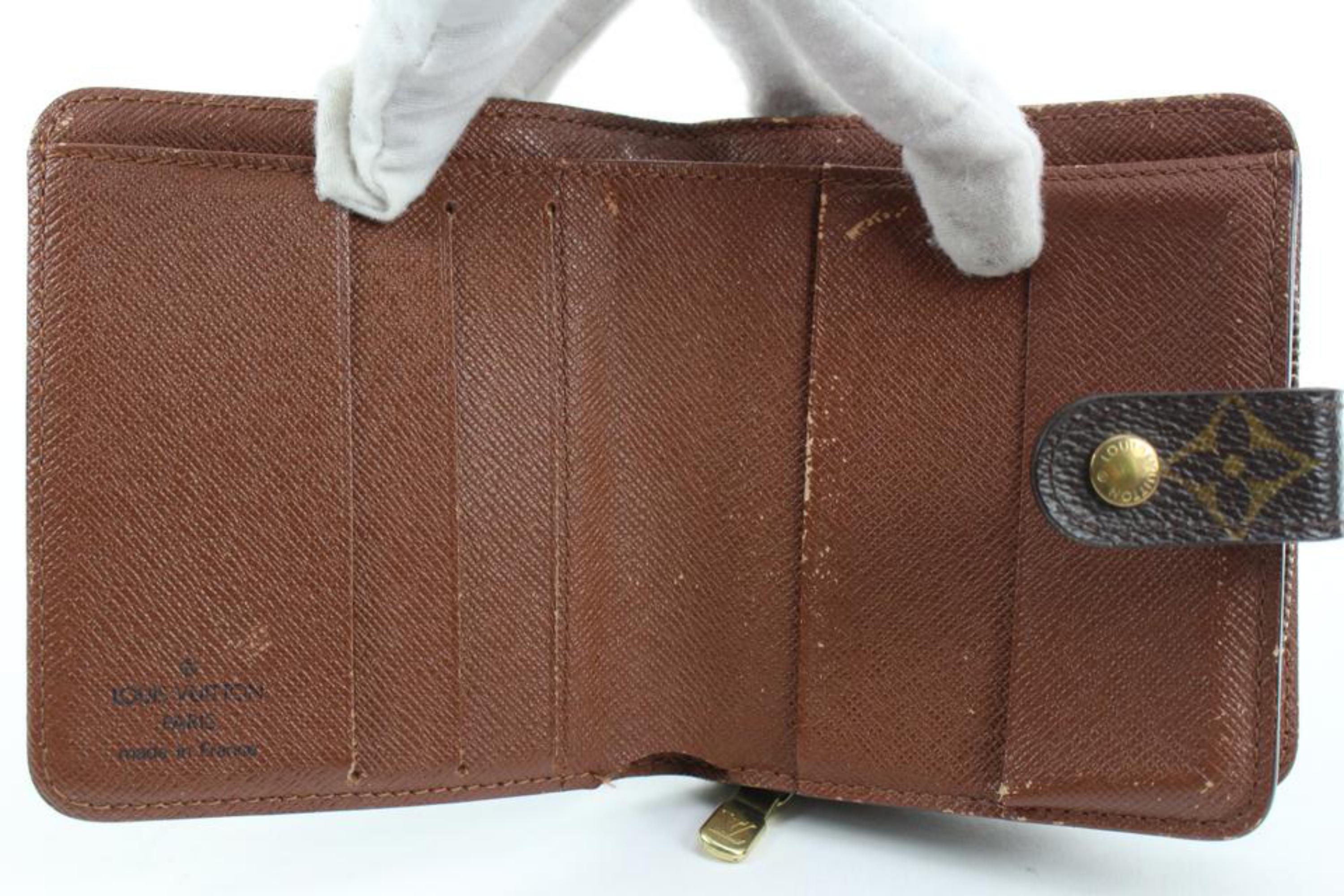 Louis Vuitton Monogram Compact Wallet Zippy Snap Zip 91lv225s For Sale 1