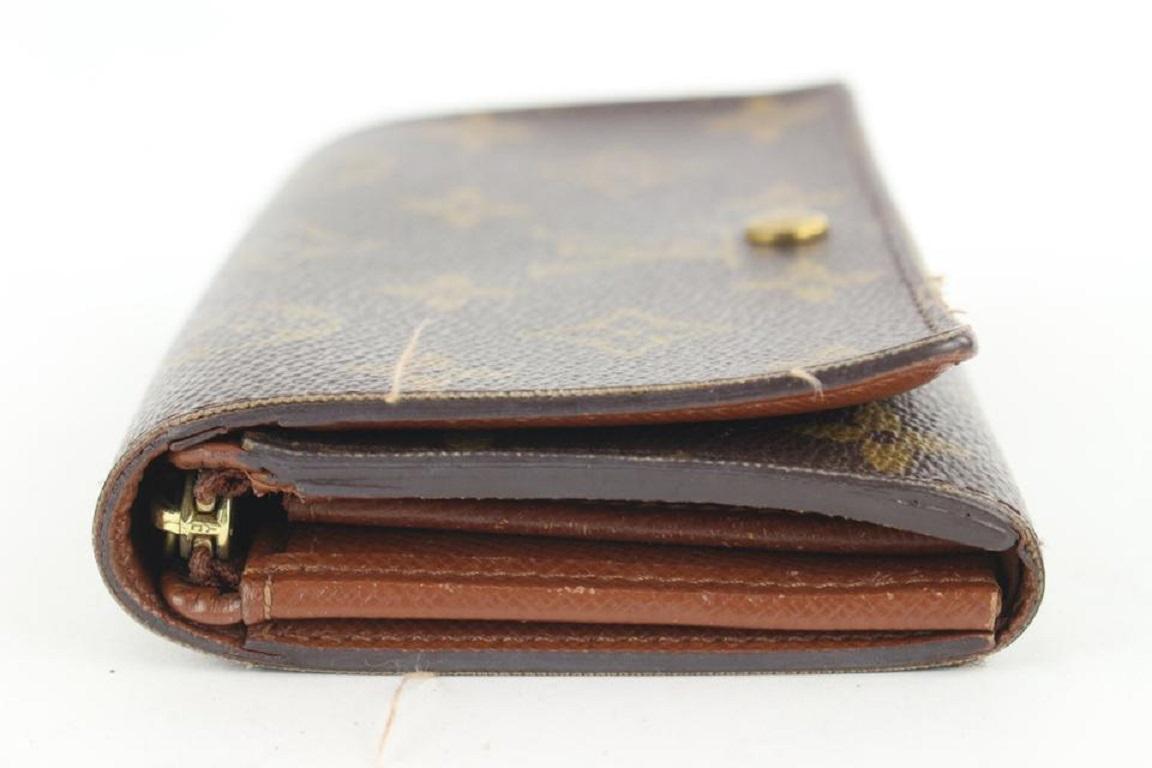 Louis Vuitton - Portefeuille compact à fermeture Éclair avec monogramme 144lvs430 en vente 4