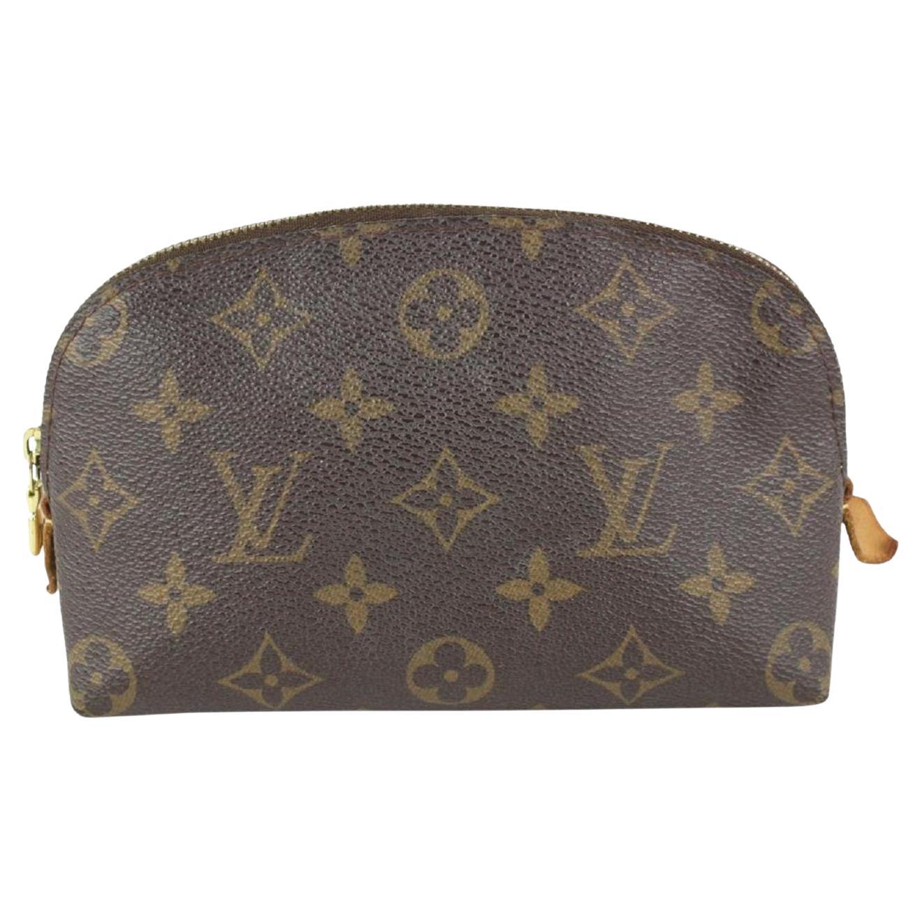 Louis Vuitton Pouch Trousse Demi Ronde Monogram Canvas Monogram M47520  Cosmetic Bag