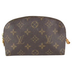 Vintage Louis Vuitton Monogram Cosmetic Pouch Demi Ronde 916lv83  