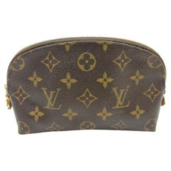 Louis Vuitton Monogram Cosmetic Pouch Demi Ronde Make Up Case 863491