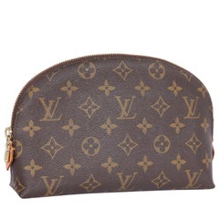 LOUIS VUITTON Monogram Cosmetic Pouch GM Brown