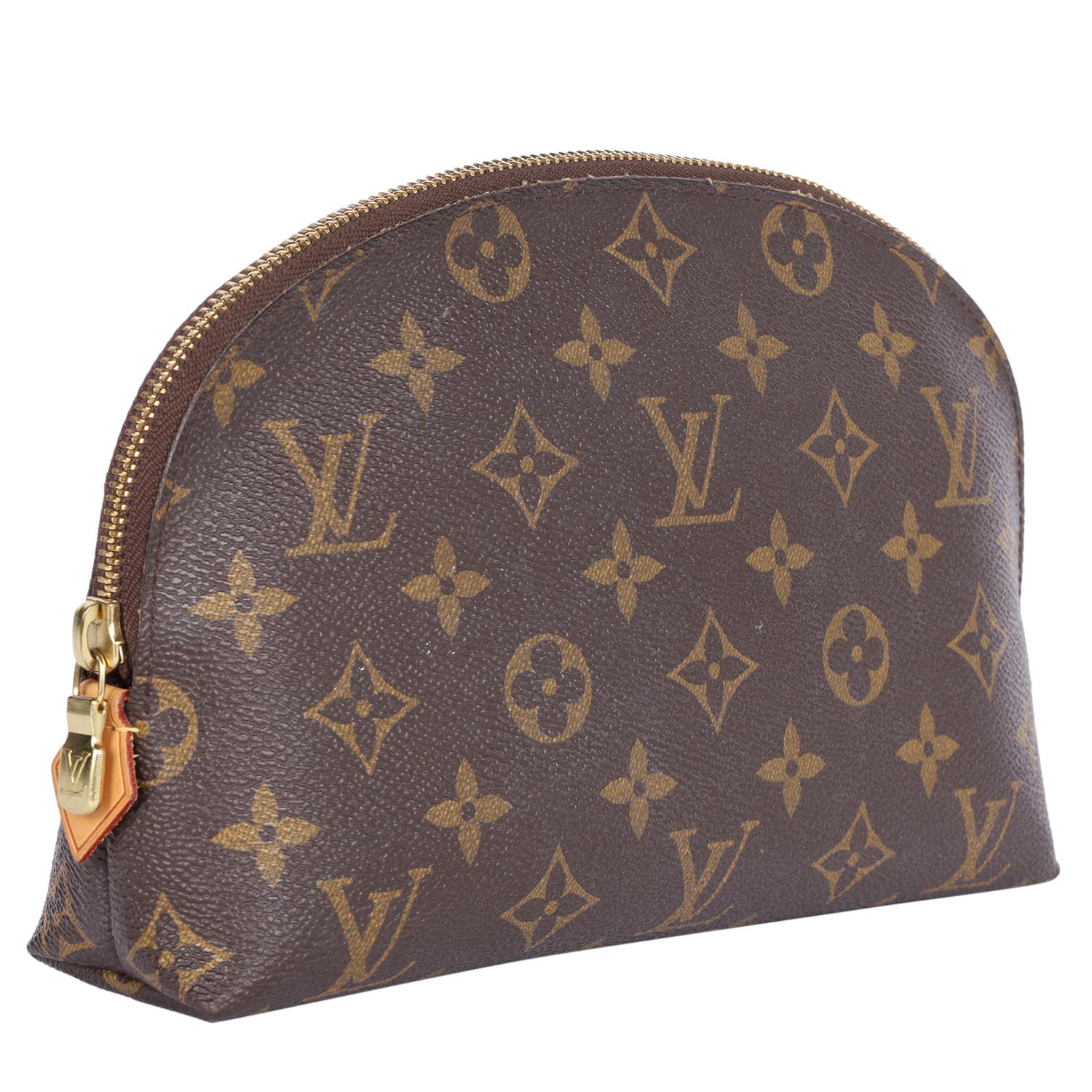 LOUIS VUITTON Monogram Kosmetiktasche GM Braun (Grau) im Angebot
