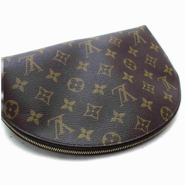 Louis Vuitton Monogram Cosmetic Pouch GM Demi Ronde Make up Case Toiletry  861176 at 1stDibs