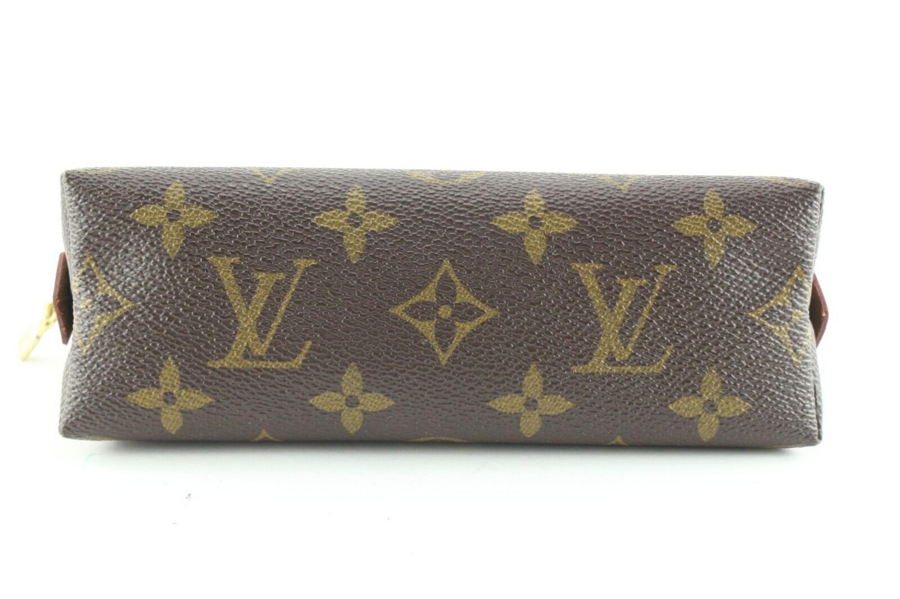 Black Louis Vuitton Monogram Cosmetic Pouch PM 1LV0509 For Sale