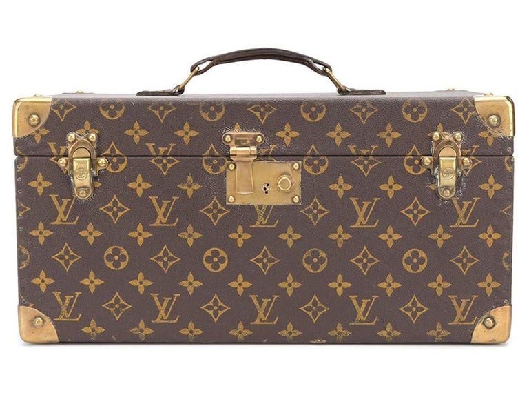 Vintage Louis Vuitton Monogram Vanity Cosmetic Bag sold at auction